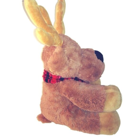 Kellytoy Christmas Reindeer Moose 24″ Tree Scarf 2011 Stuffed Plush Animal - Picture 2 of 8